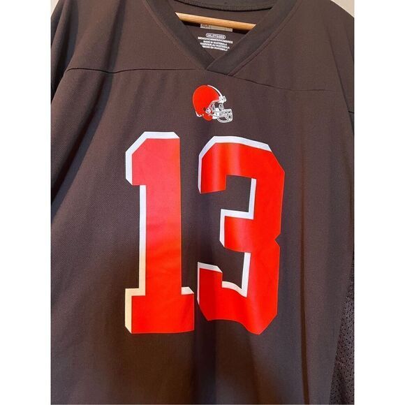 NFL Men's 2XL Cleveland Browns Odell Beckham Jr Jersey #13 Brown Orange Football - Picture 5 of 9